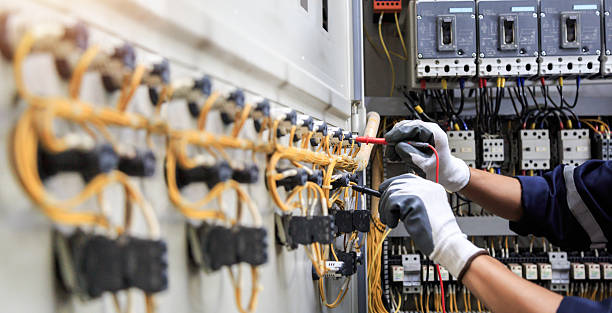 Professional Electrician technician working in Flower Mound, TX